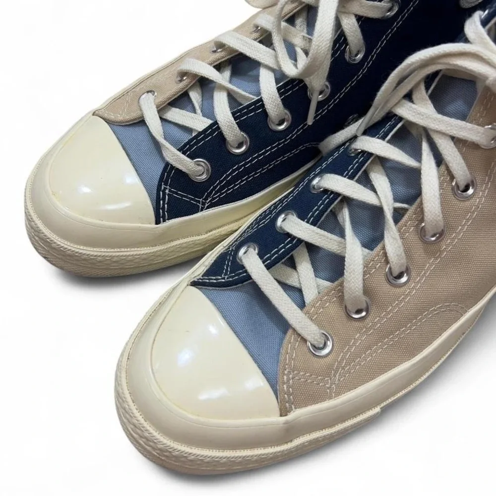 Converse Chuck 70 Hi‎ Tri-Panel Navy Oat Milk Ocean Unisex M 9/W 11 A05659C 4-15 - Picture 5 of 7